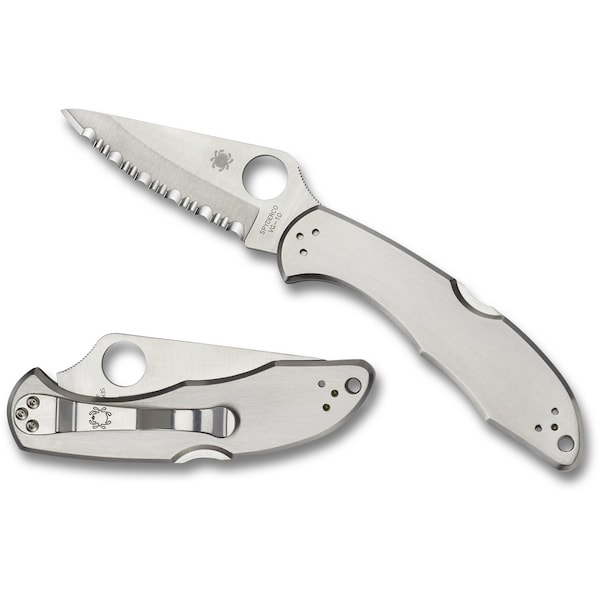 Spyderco 2024 Spyderco Delica 4 Stainless Serrated SPY-C11S - main